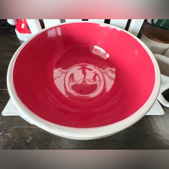 Rae Dunn White and Red “WISH” Ceramic Bowl - Picture 3 of 4